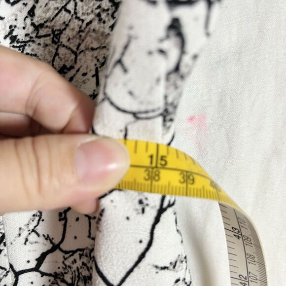 BCBGMaxazria Women's Dress 8 Black Fit Flare Artsy Geometric Classic Minimalist - Picture 7 of 8